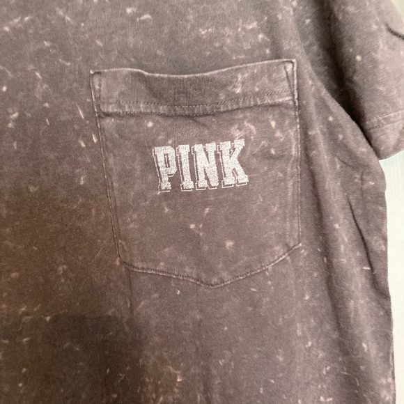 PINK Victoria’s Secret Very Soft Marled Grey T Shirt Medium - Picture 2 of 4